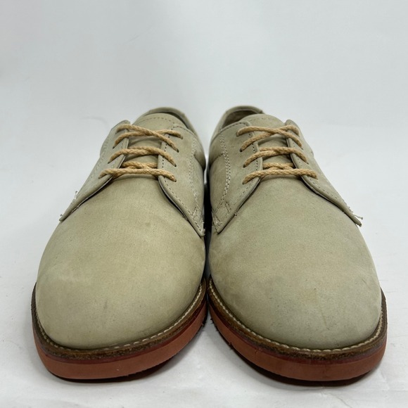 VTG ET Wright Lites Mens Tan Nubuck Leather Derby Shoes‎ Vibram Sole JR88710 9 N
